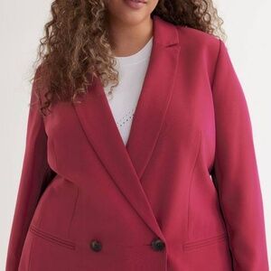 Double Breasted pink blazer - only worn once.